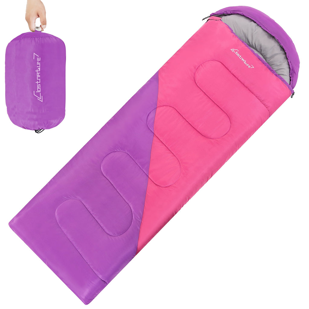 Tesleader Sleeping Bag for Adults and Kids,Backpacking Sleeping Bag for Cold Weather(Left Zipper)