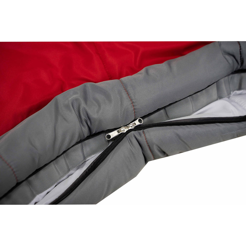 Ozark Trail 10-Degree Cold Weather Mummy Sleeping Bag, Red, 85 in x 33 in