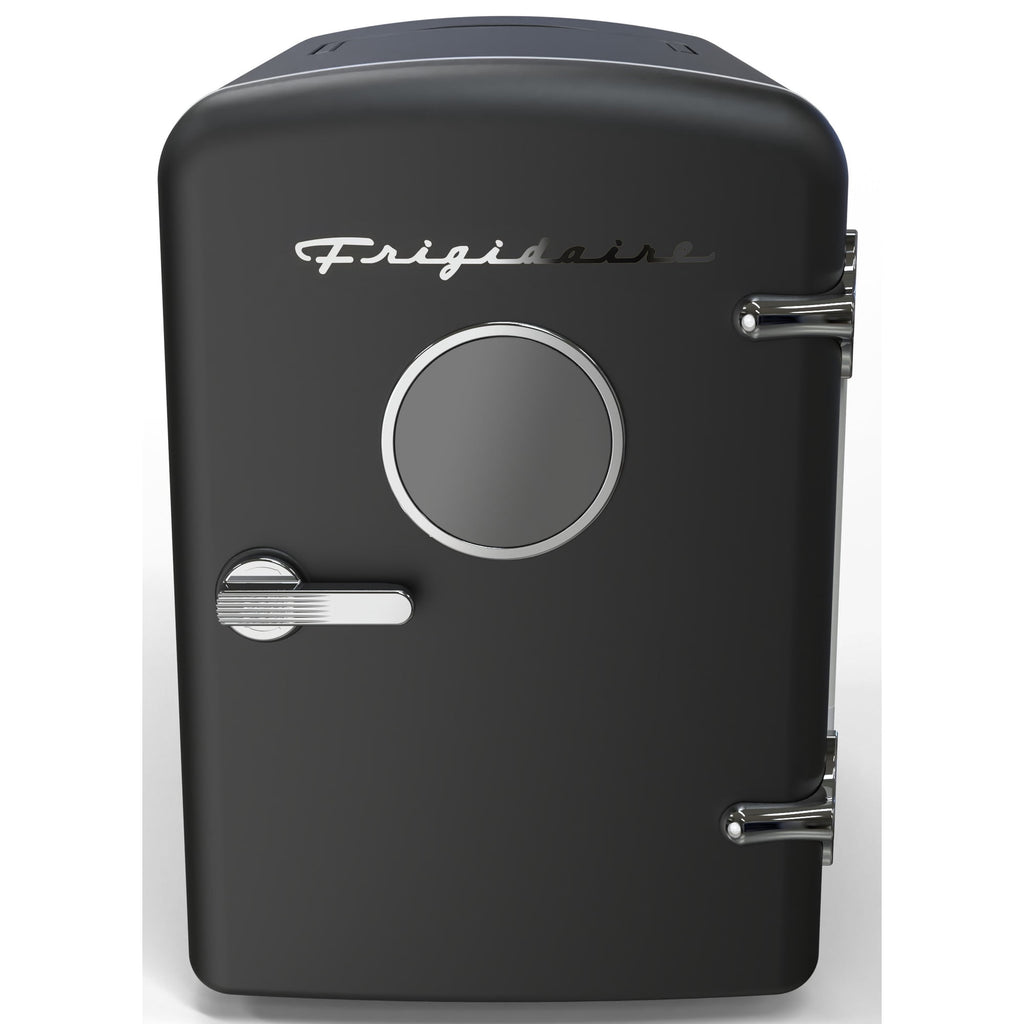 Frigidaire 6 Can Retro Mini Fridge, 4L Portable Personal Cooler – Skincare Fridge, Small Compact Refrigerator, Black