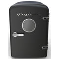 Frigidaire 6 Can Retro Mini Fridge, 4L Portable Personal Cooler – Skincare Fridge, Small Compact Refrigerator, Black